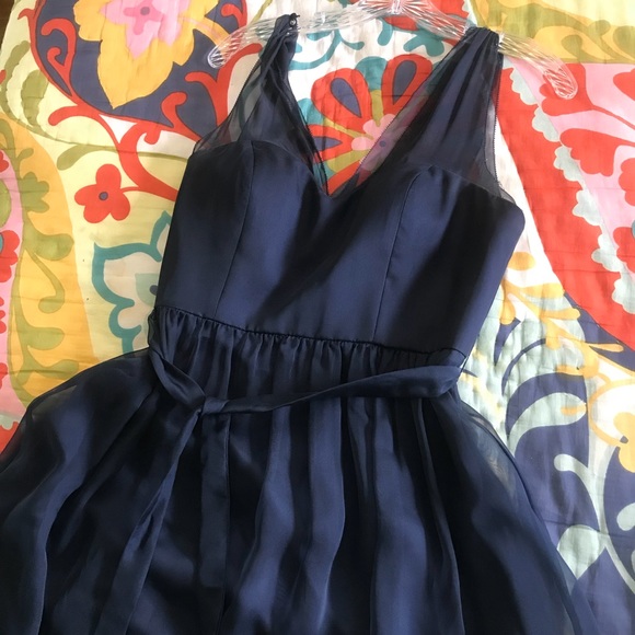 Navy Blue Formal Dress - Picture 2 of 6